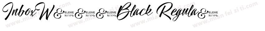 InboxW03-Black Regula字体转换